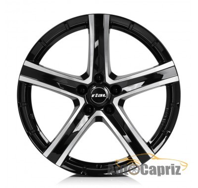 Диски Rial Quinto diamond-black front polished R20 W9.5 PCD5x150 ET52 DIA110.1  